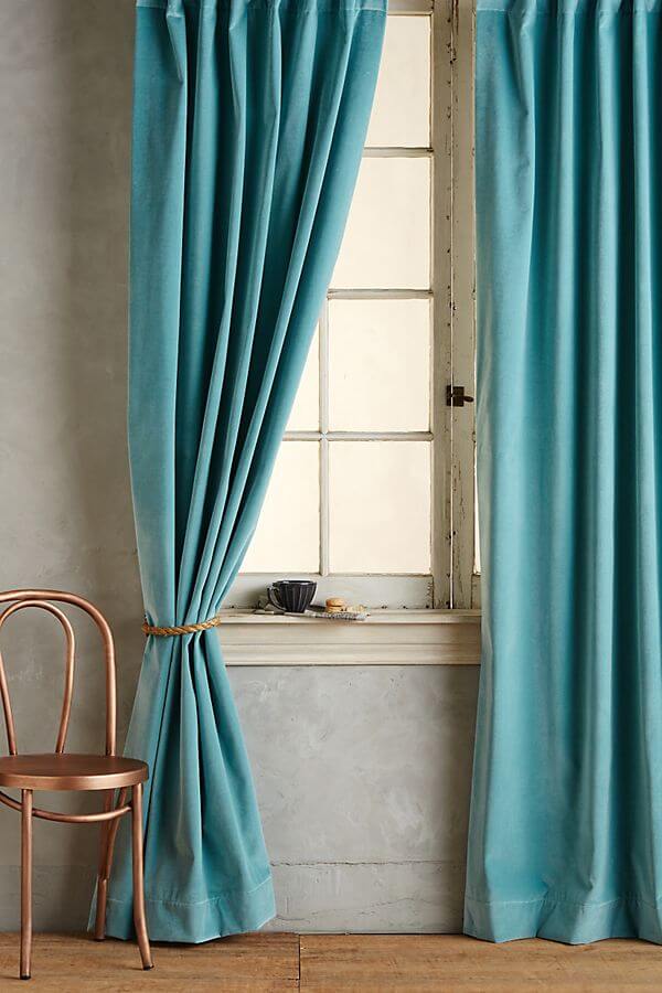 Master Velvet Turquoise Curtains