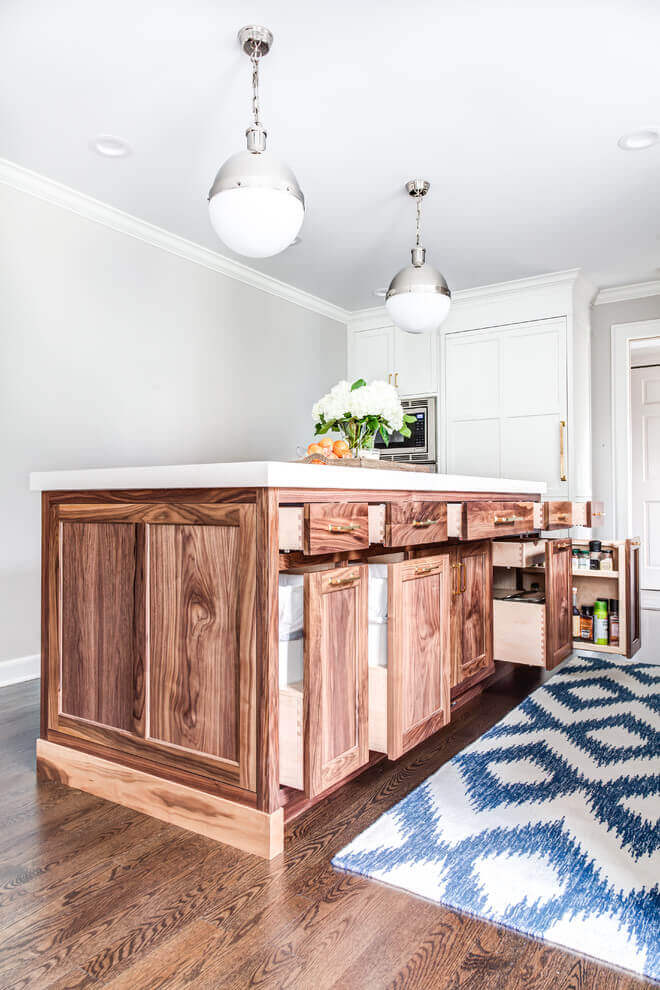Polishing Wood Transitional Kitchen Cabinets