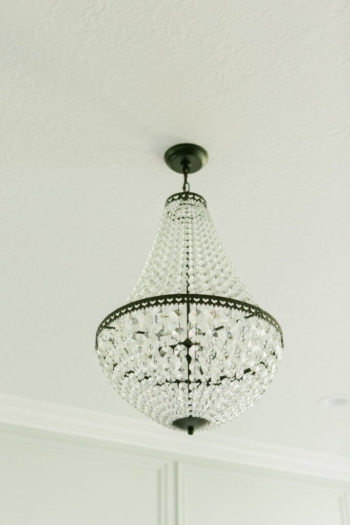 mia faceted crystal chandelier