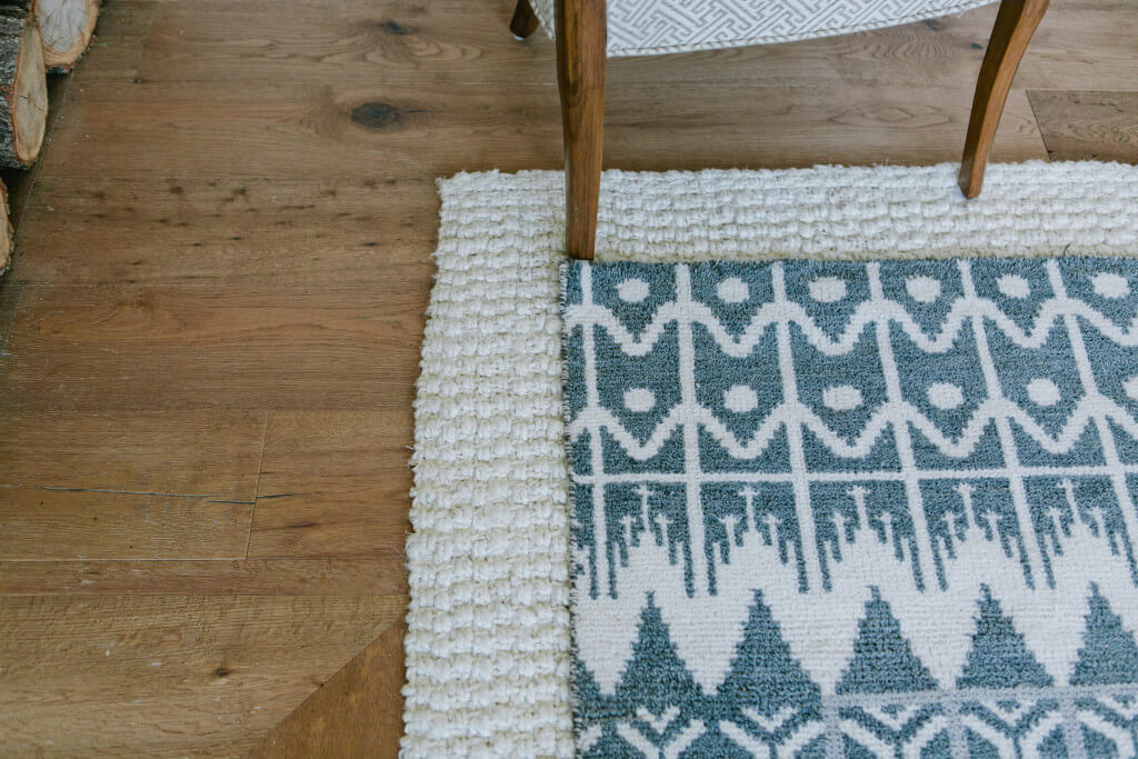 pattern rug layers