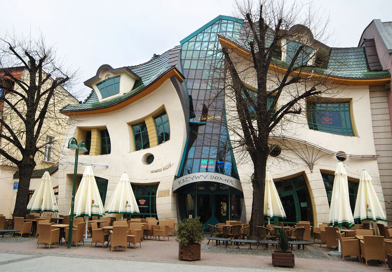 Crooked House in Sopot, Poland