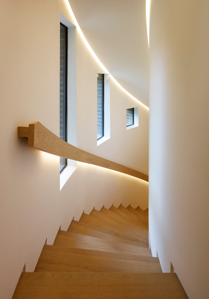 Spiral Stairs Wall and Railing Light