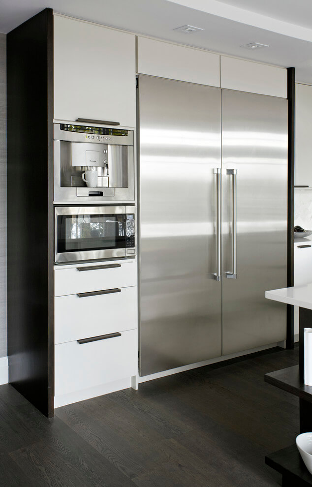 integrated appliances streamlined kitchen