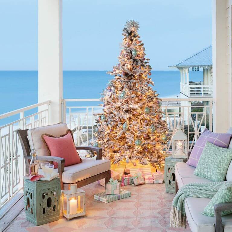 Balcony Christmas Tree Decoration
