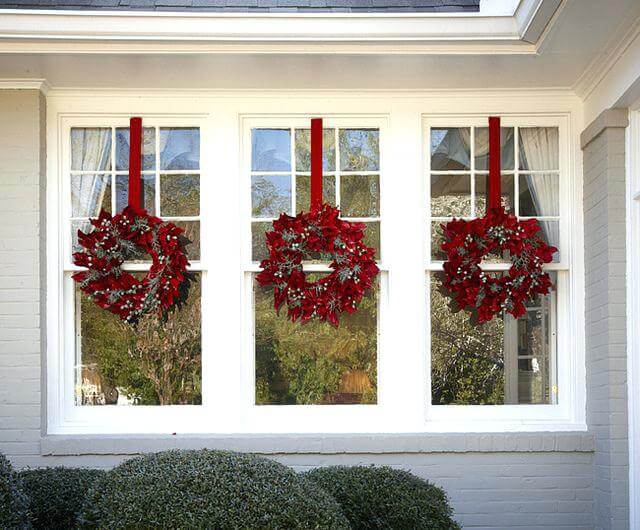 Christmas Wreath Window Decoration
