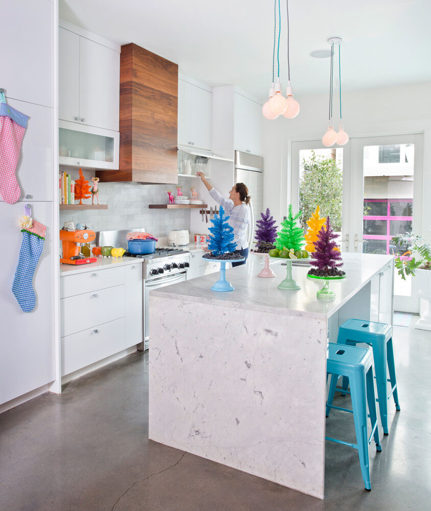 Colorful Kitchen Christmas Decor