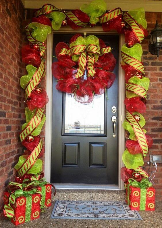 Deco Mesh Decorative Wreath
