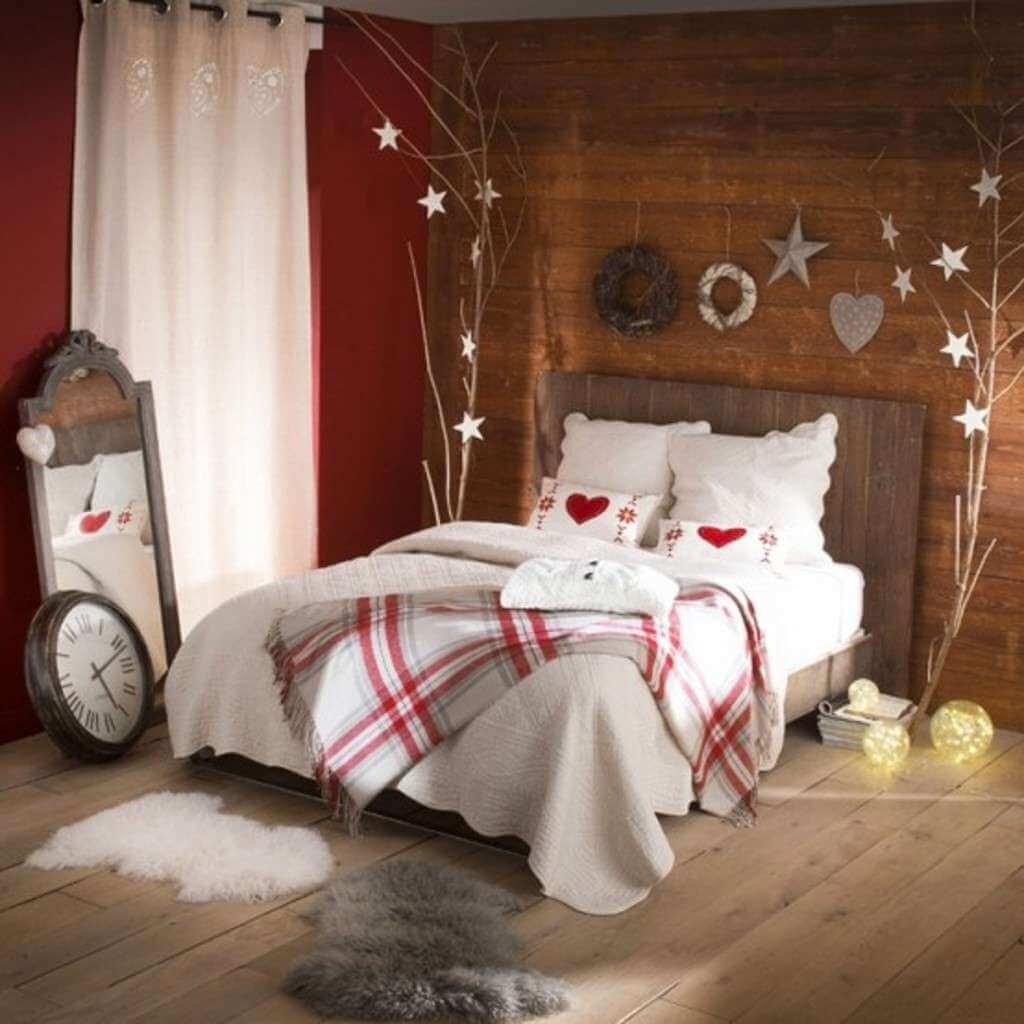 Fancy Christmas Bedroom Decoration