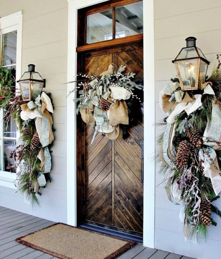 Fancy Front Door Christmas Decorations