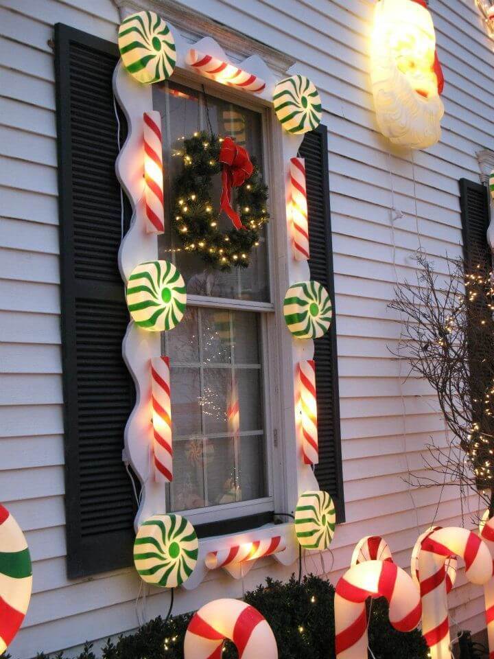 Festive Candy Lights Window Decor