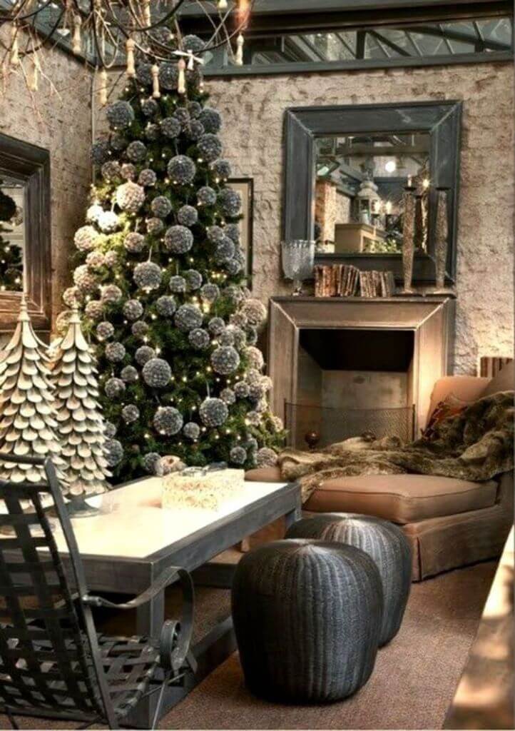 Industrial Style Grey Christmas Decoration