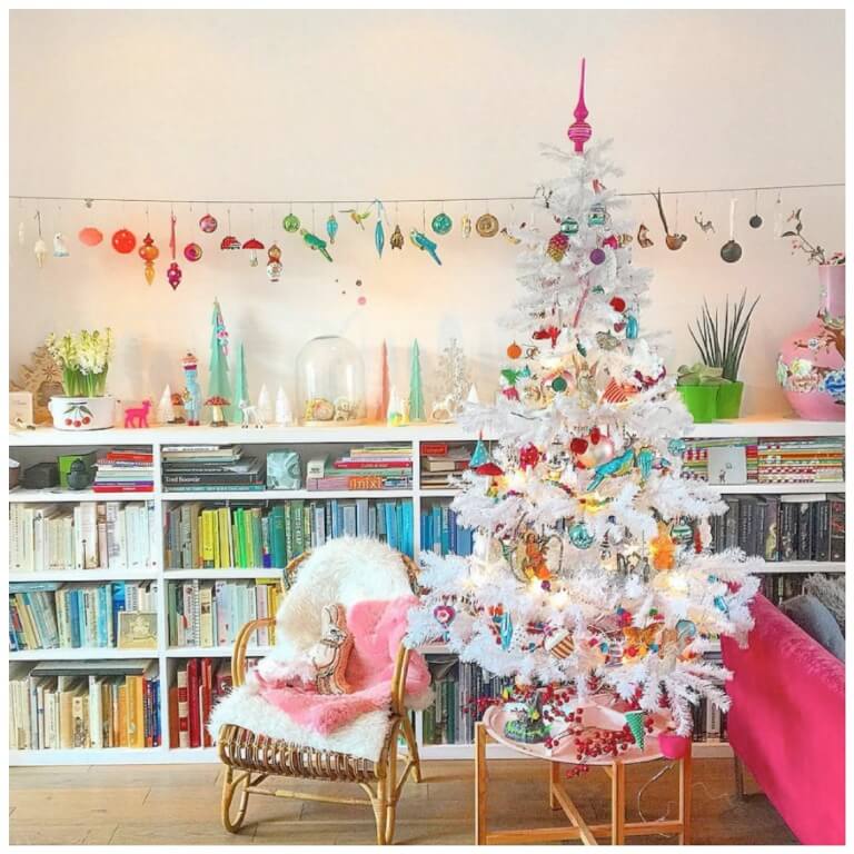 Retro Pastel Colorful Christmas Decor