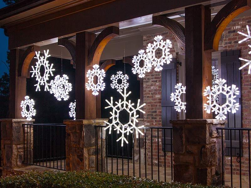 Snowflakes Front Porch Christmas Decor