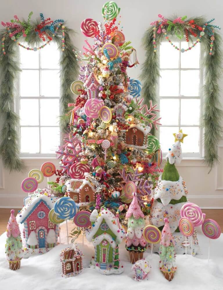 Vivid Candy Land Tree Decorations