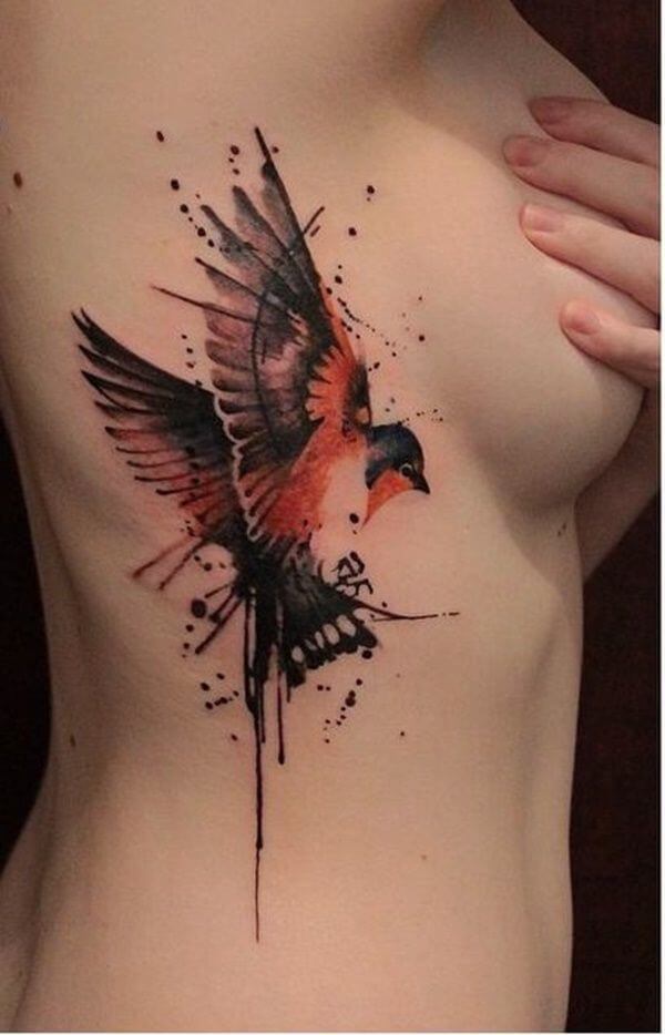 Bird Watercolor Tattoo