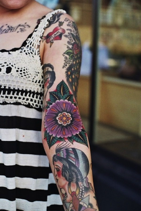 Colorful Arm Tattoos