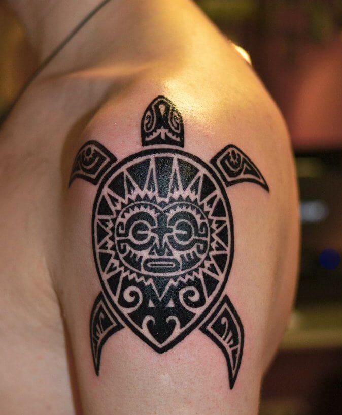 Turtle Tribal Tattoo