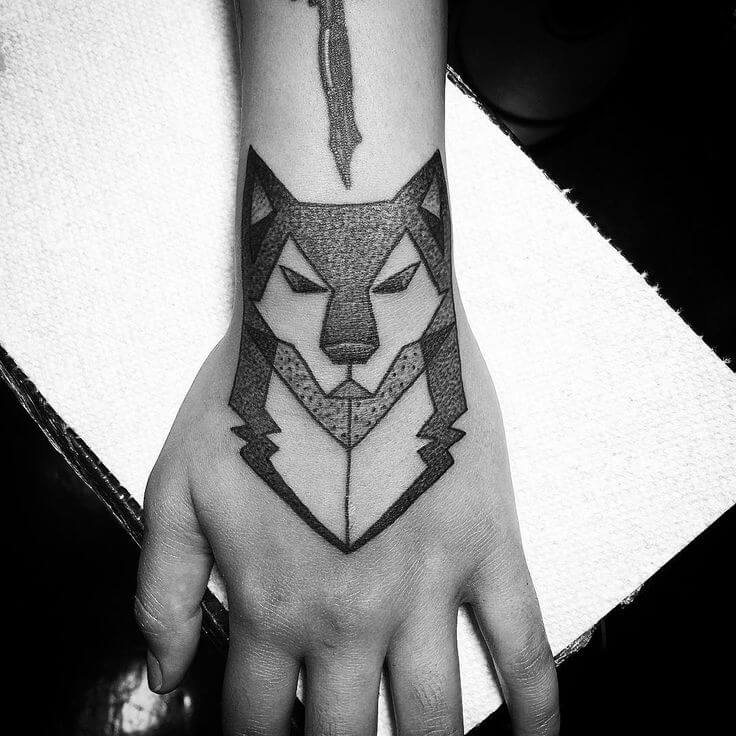 Wrist Wolf Tattoo