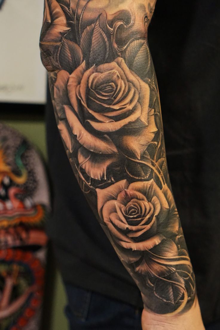 Rose Arm Tattoo