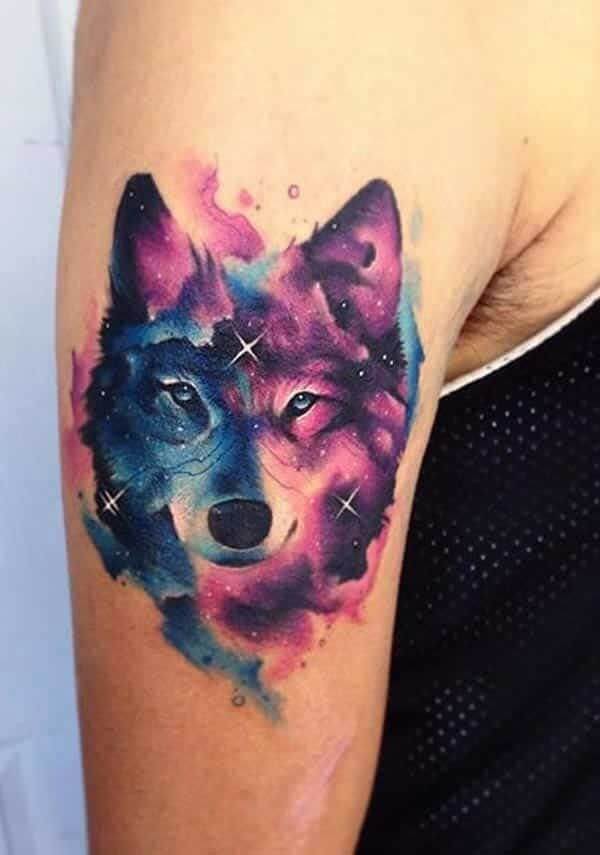 Cute Wolf Tattoo