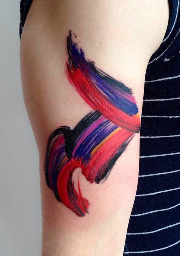 Arm Watercolor Tattoo