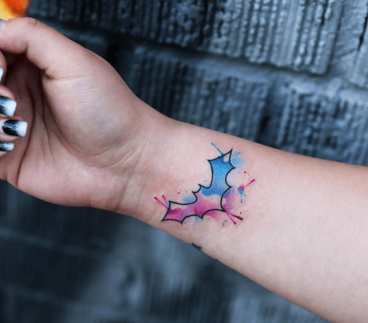 Watercolor Wrist Tattoo