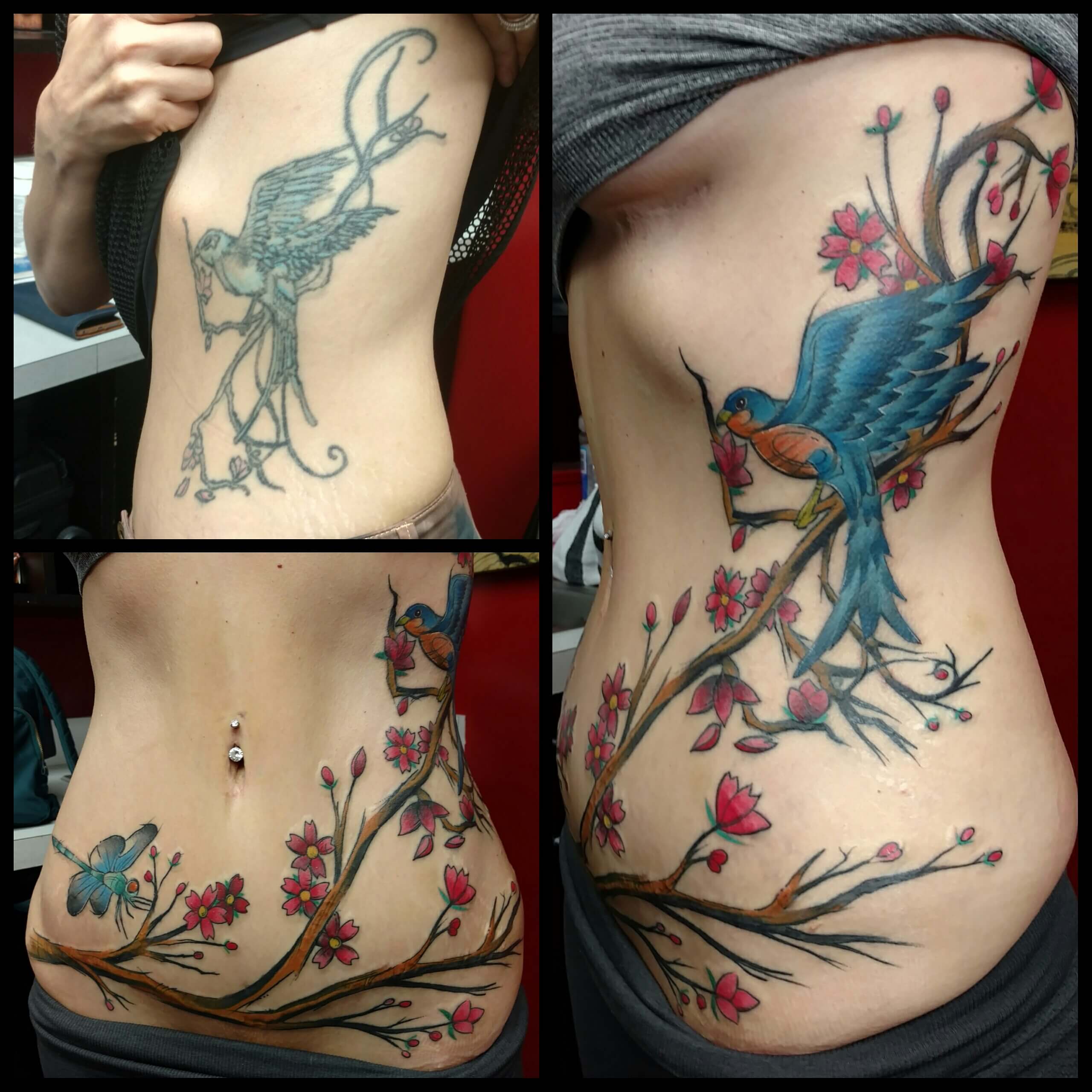 Coverup Watercolor Tattoo