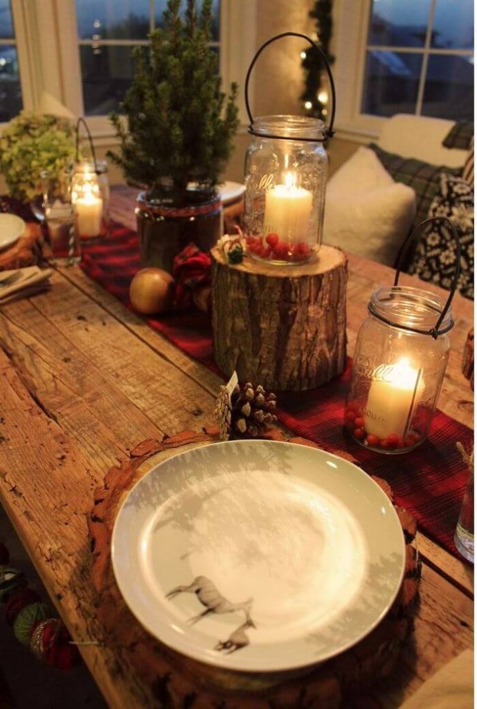 Beautiful DIY Rustic Christmas Table