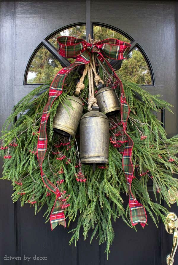 Front Door Vintage Bells Wreath