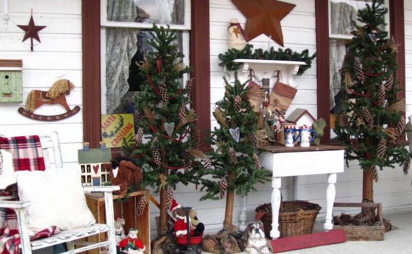 Outdoor Vintage Christmas Tree Decorations