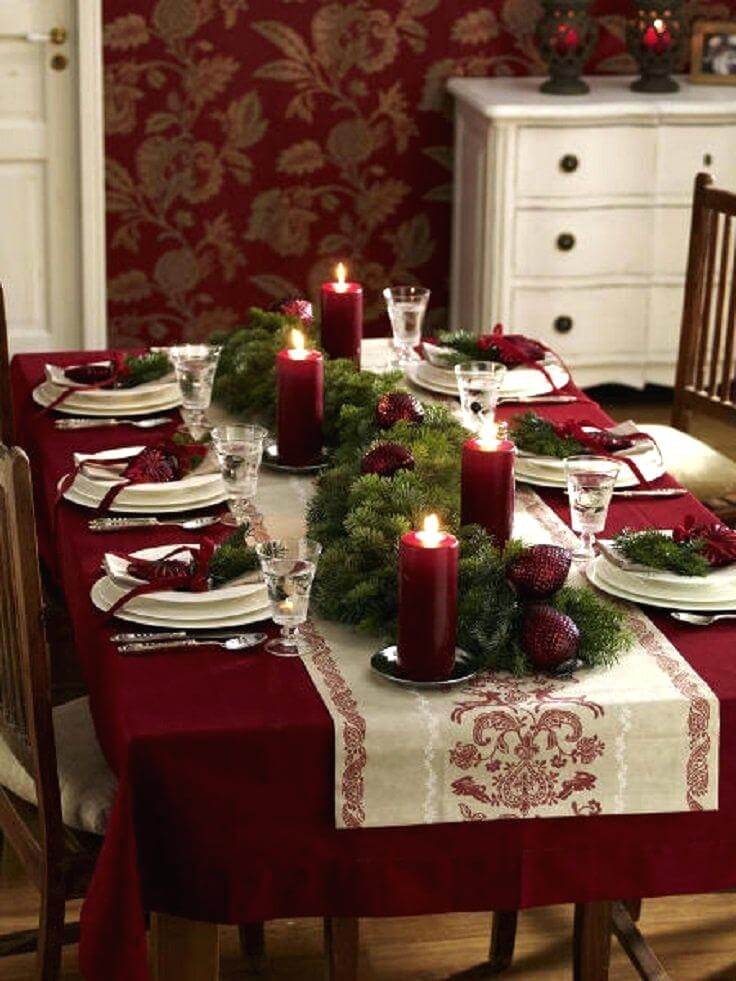 Traditional Colors Rustic Table Setting