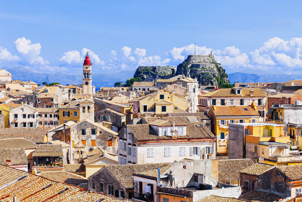 View Of Corfu Town Greece