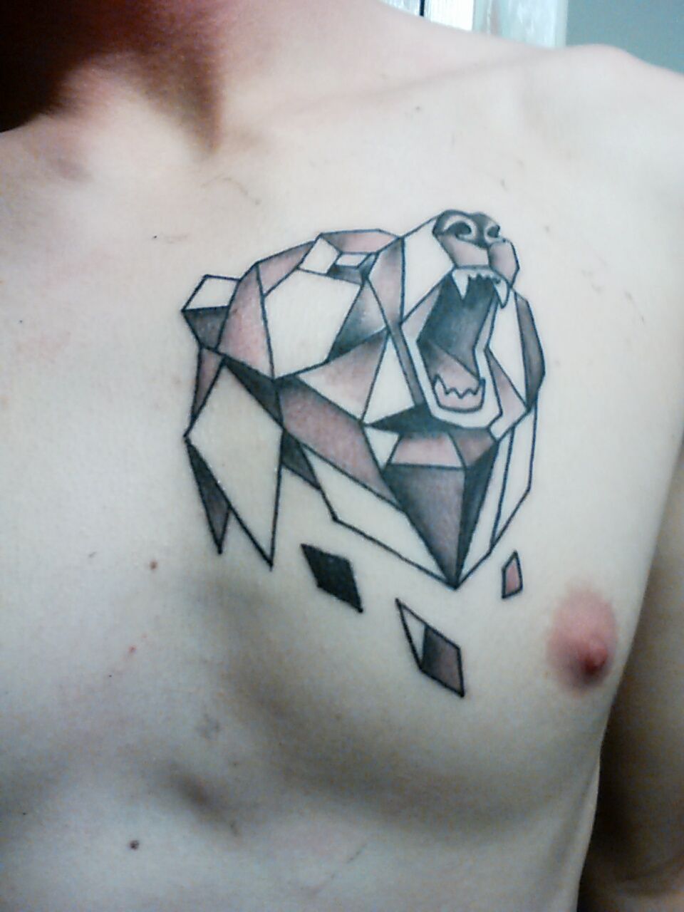 geometric bear tattoos