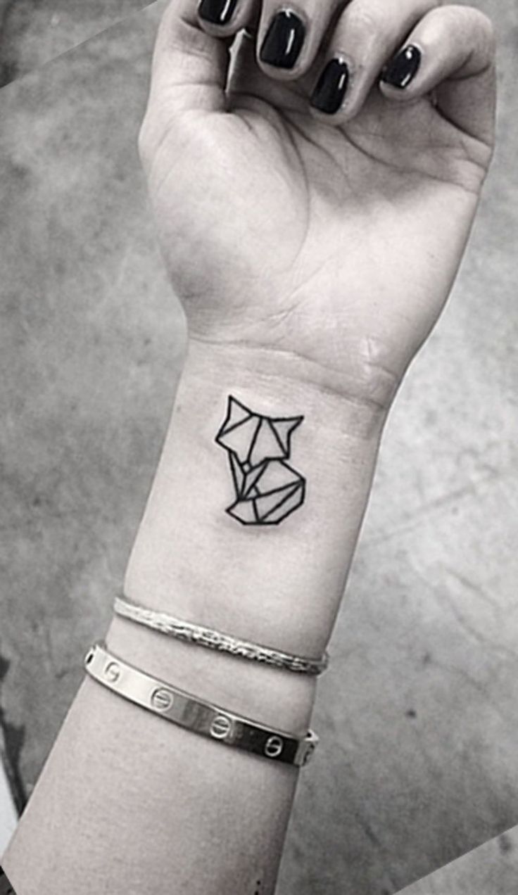 geometric wrist tattoos