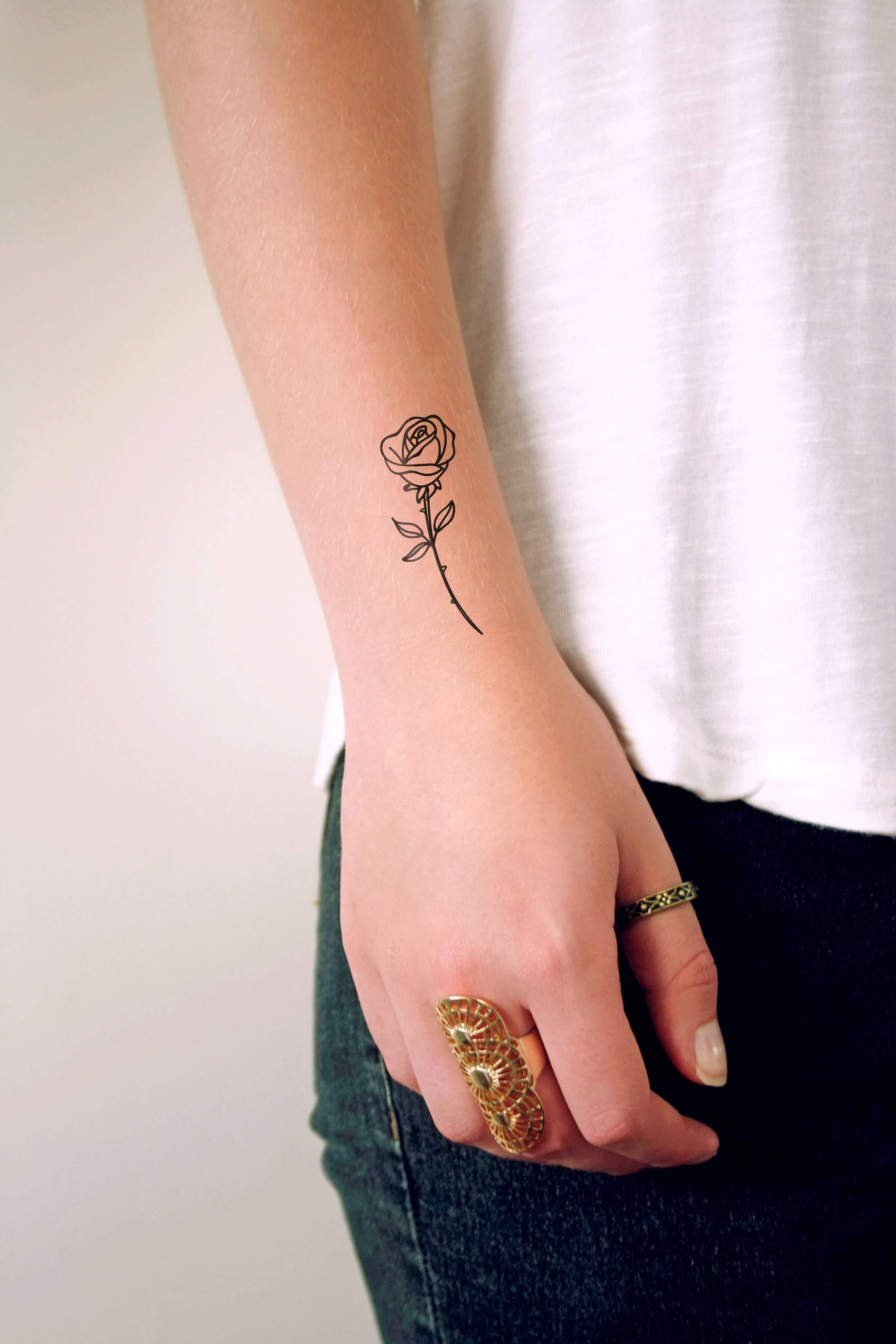 55 Rose Tattoo Ideas To Try Because Love And A Rose Can t Be Hid