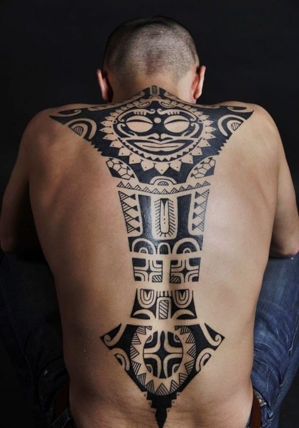 Back Maori Tattoo