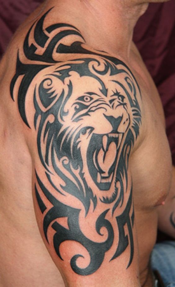 Lion Maori Tattoo