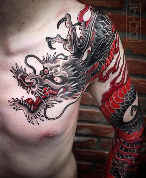 Oriental Dragon Tattoo