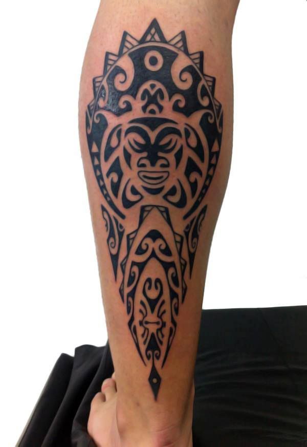 Calf Maori Tattoo