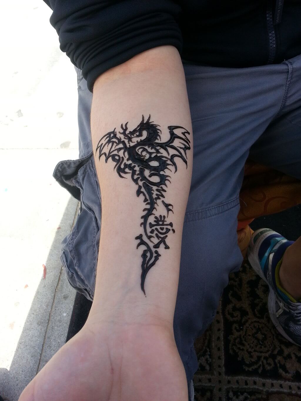 Dragon Tattoo On Hand