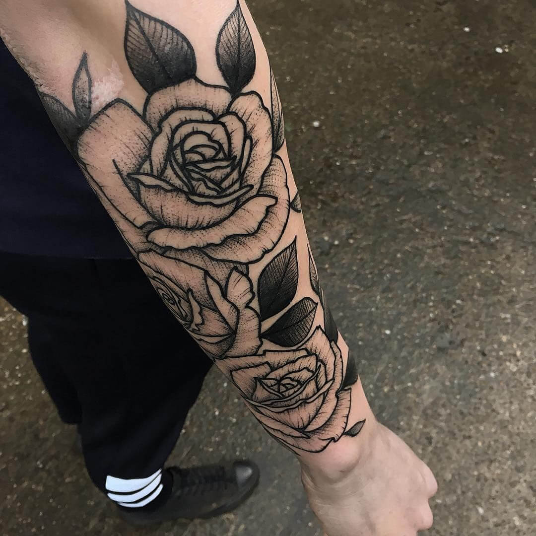 Arm Rose Tattoo