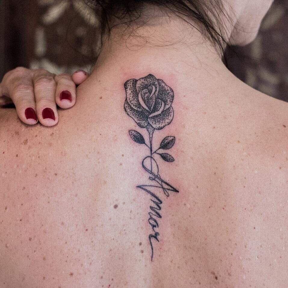 Rose Tattoo With Name