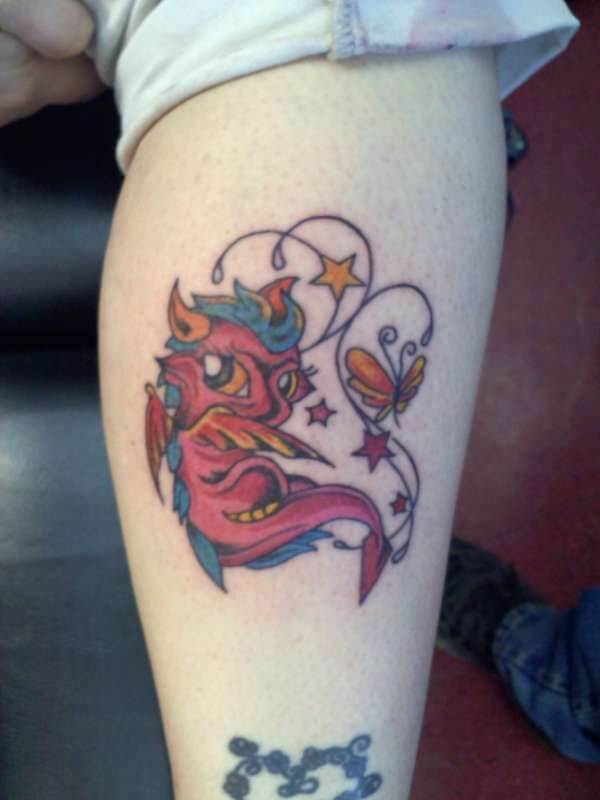 Cartoon Dragon Tattoo