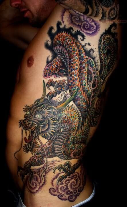 Dragon Tattoos On Ribs