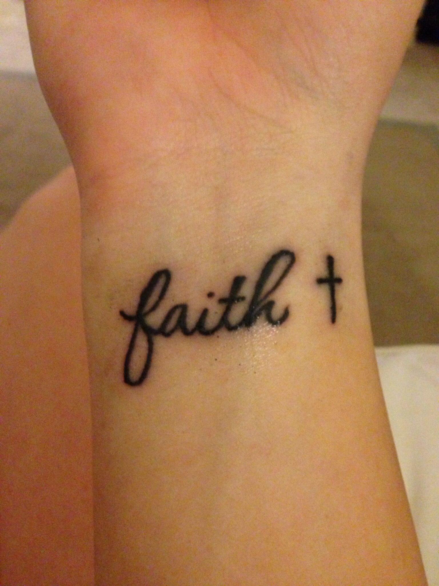 Small Faith Tattoo