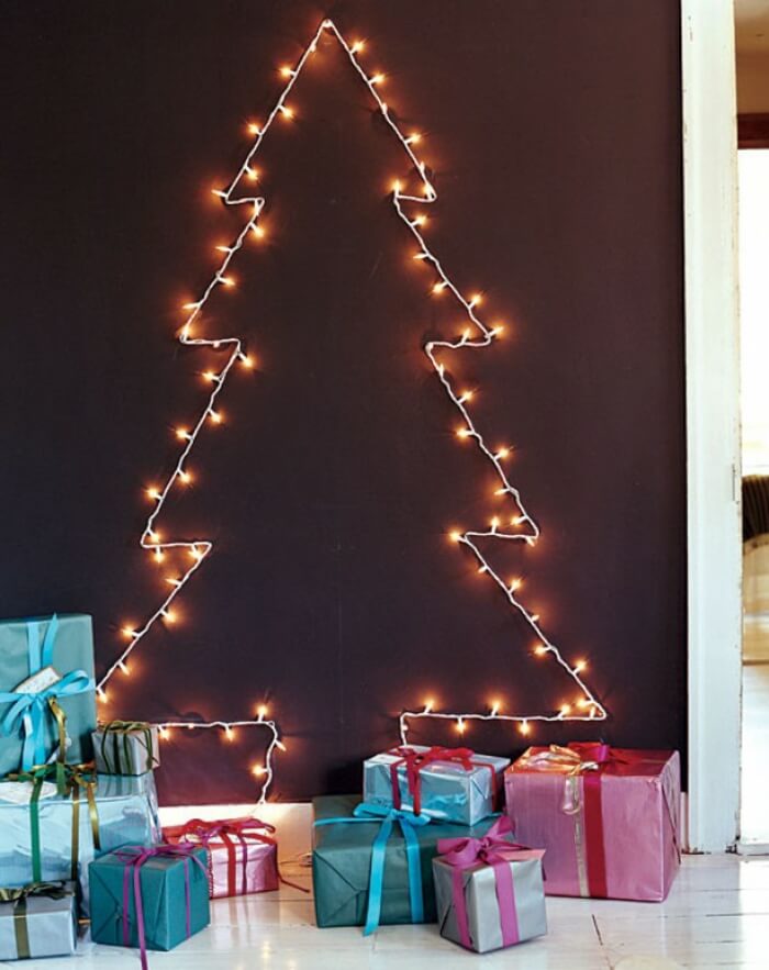Alternative LED Wall Christmas Tree