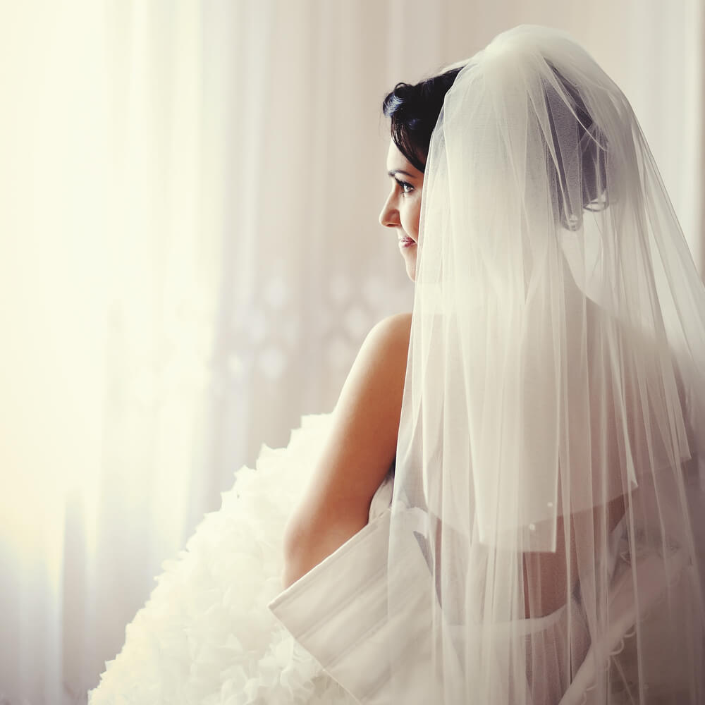 Beautiful Bride In Wedding Veil