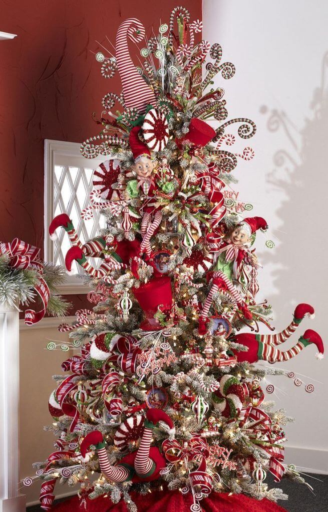 Candy Cane Whimsical Tree