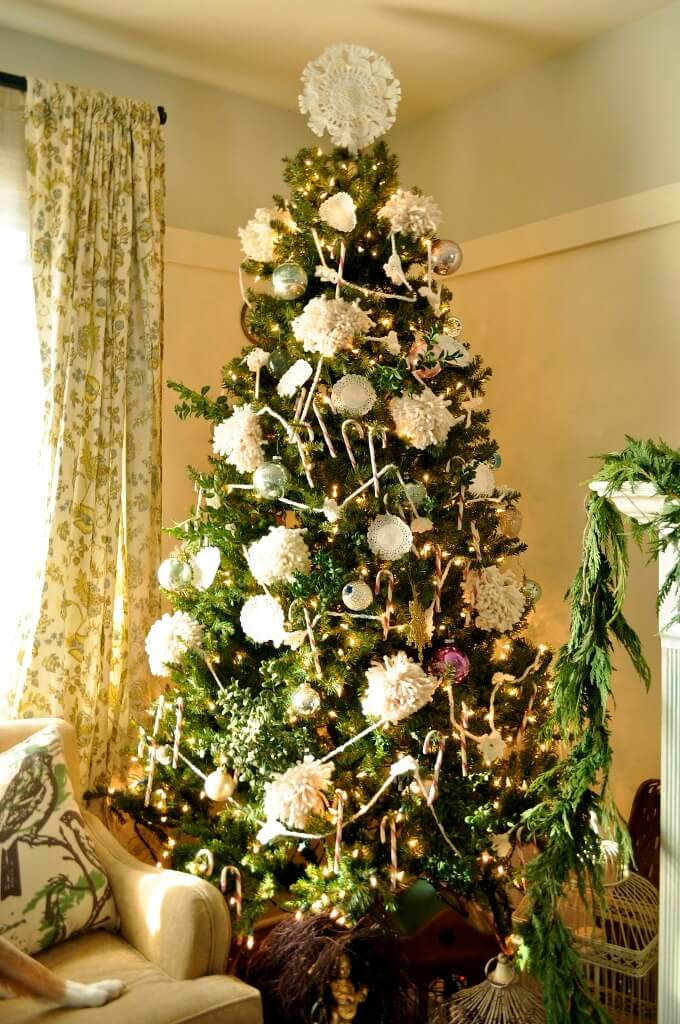 Christmas Tree Snowball Decoration