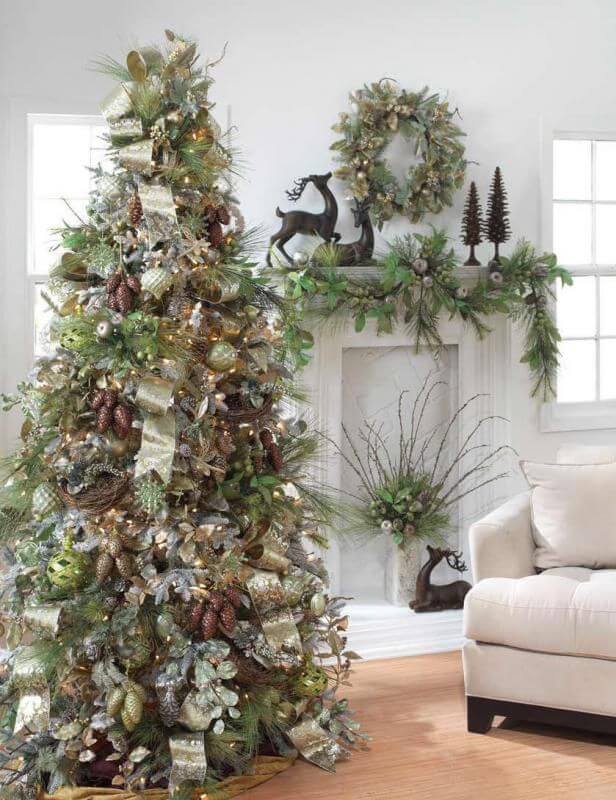 Fancy Rustic Christmas Tree Decor